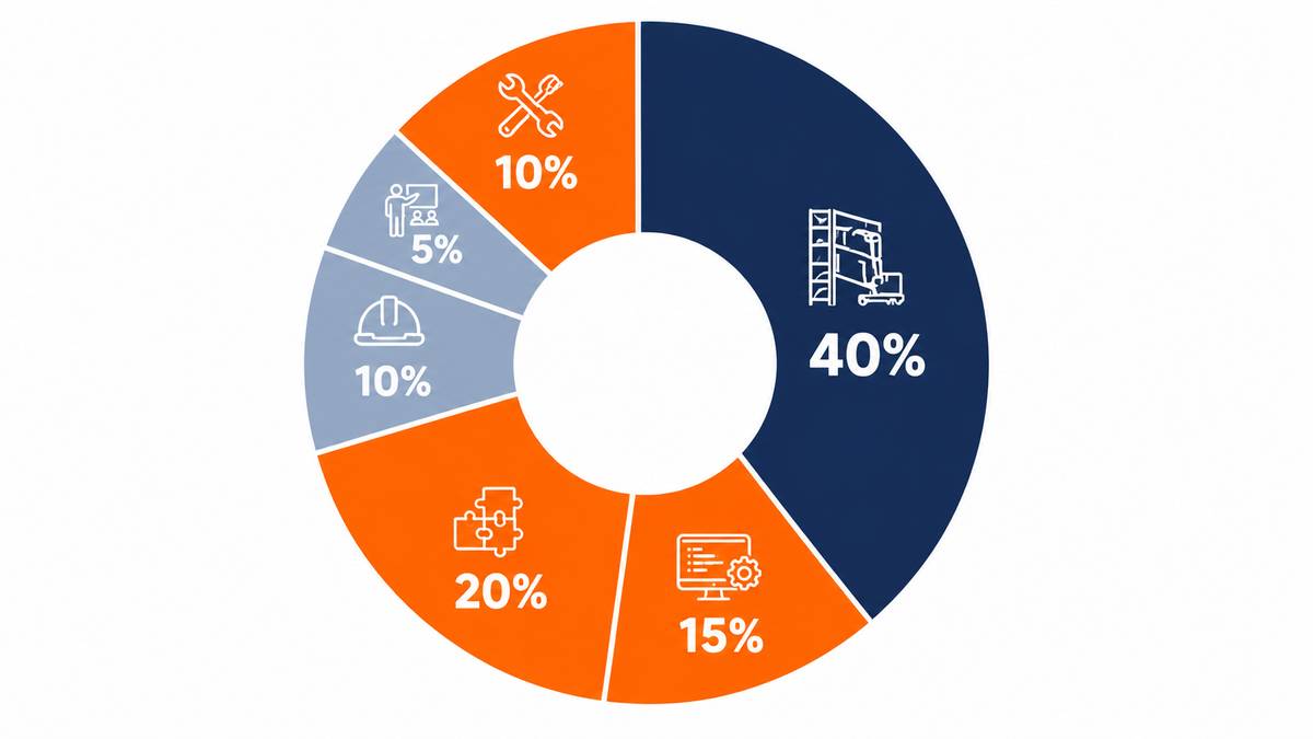 ASRS hidden costs breakdown showing maintenance, software licensing, training, and infrastructure expenses