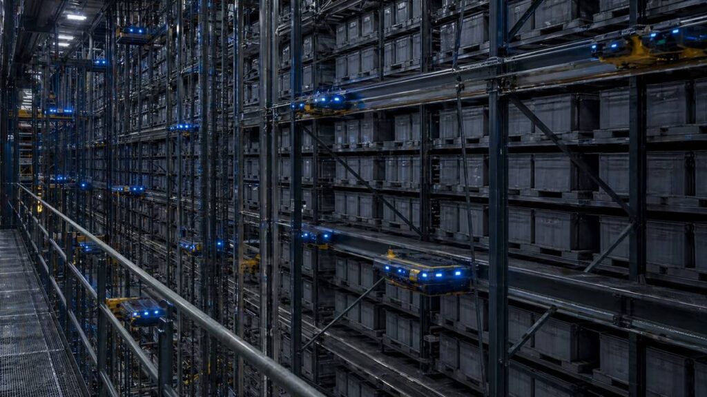 Dematic ASRS multishuttle system in distribution center