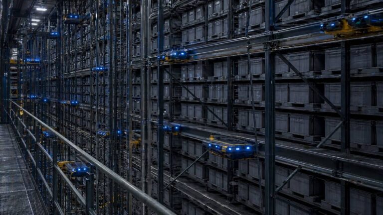 Dematic ASRS multishuttle system in distribution center