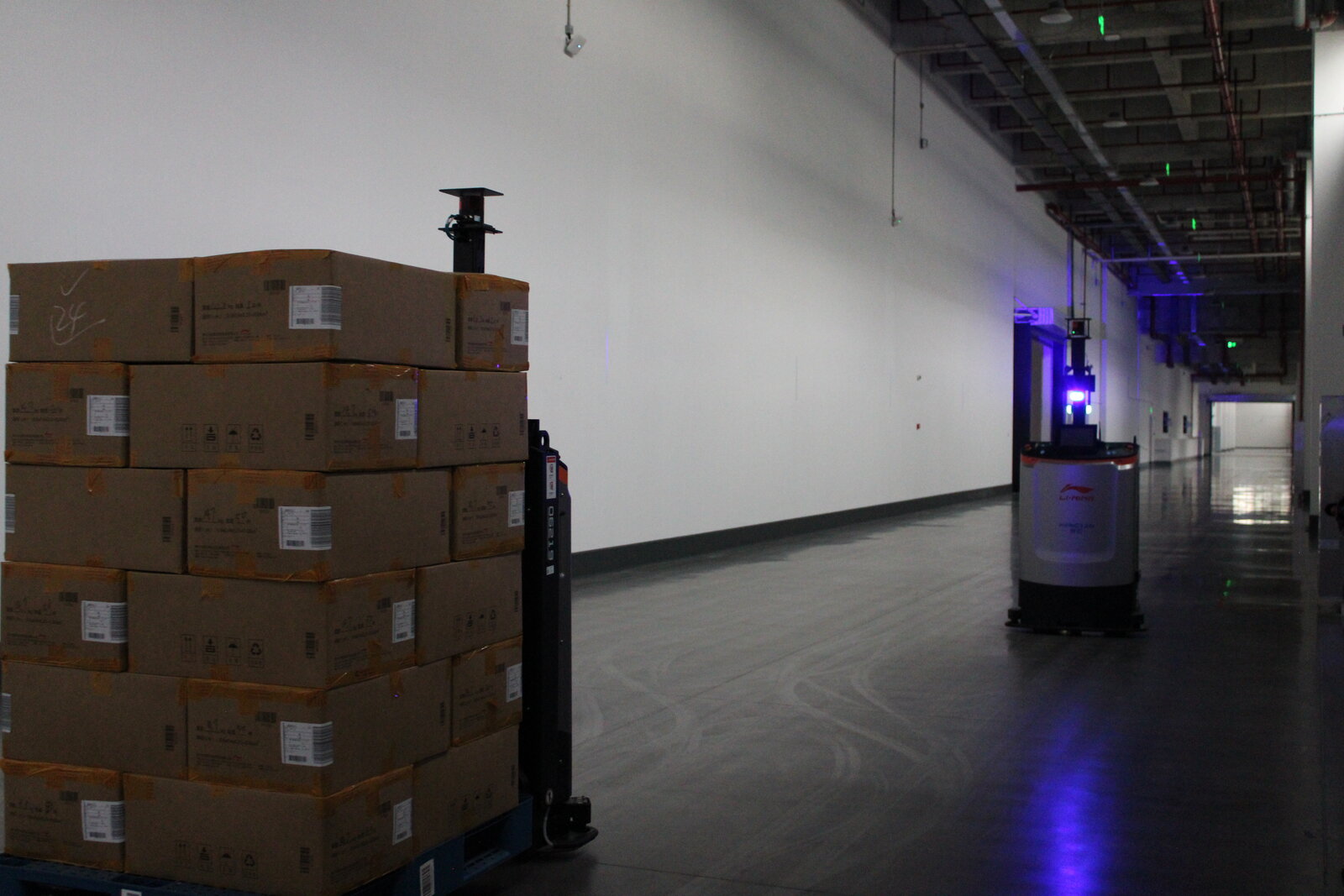 Li-Ning automated conveyor and sorting system in warehouse