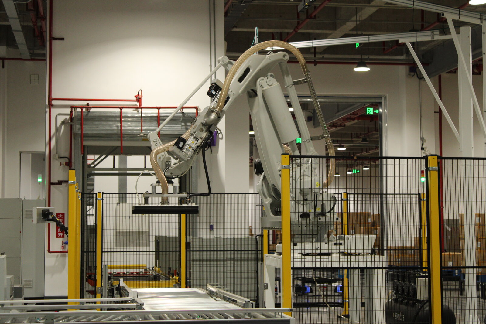 Li-Ning 50,000 sqm smart warehouse full-scale overview with robotic systems