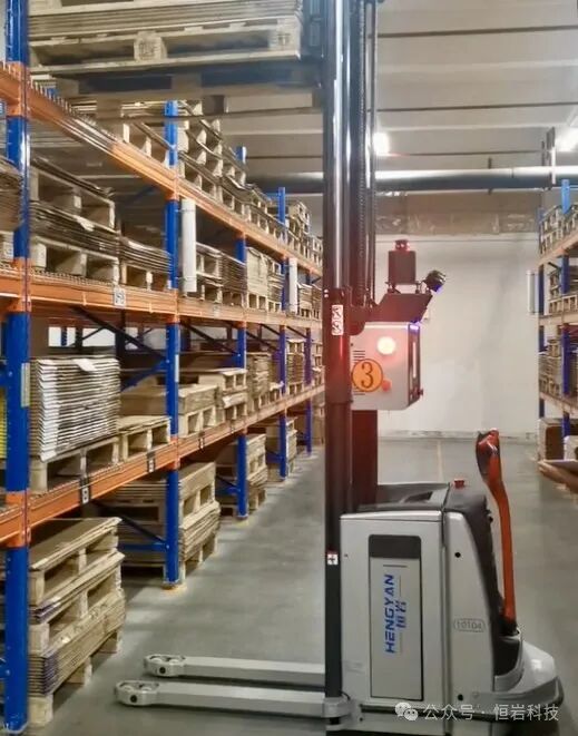 Olympic Circuit automated forklift warehouse with vertical racking